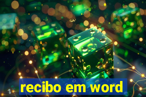 recibo em word